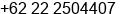 Fax number of Mr. nicholas donny at bandung