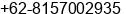 Mobile number of Mr. Sonson Garsoni, at Bandung West Java