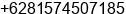 Mobile number of Mr. Irsan Fasha Sahara at Bandung